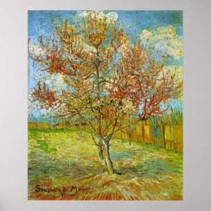 Pink Peach Tree in Blossom by Vincent van Gogh Poster