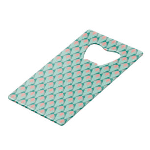 Pink Peach Yukka And Green Art Deco Pattern