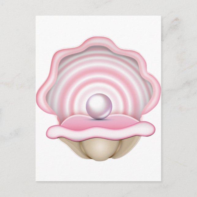 Pink Pearl Oyster Postcard (Front)
