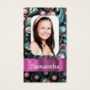 Pink pearl photo template