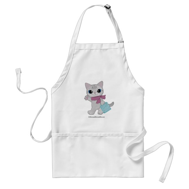 Pink Pearl Purrmaid Standard Apron (Front)