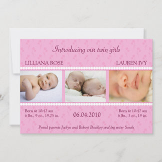 Pink Pearl Twins Announcement