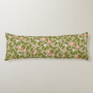 Pink Pears (light brown) Body Cushion