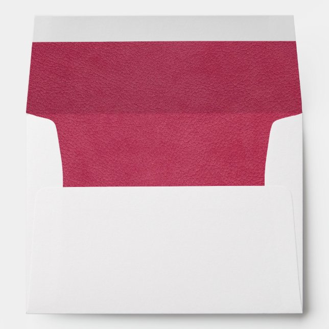 Pink Pebbled Leather Photo Envelopes (Back (Bottom))
