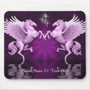 Pink Pegasus Reflections Mouse Pad