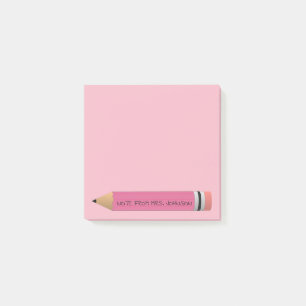 Pink Pencil Post-it Notes