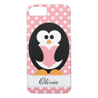 Pink Penguin Love iPhone 8/7 Case