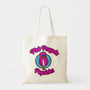 Pink Penguin Popsicle Tote Bag