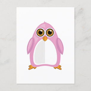 Pink Penguin  Postcard