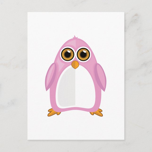 Pink Penguin  Postcard (Front)