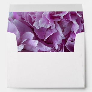 Pink peonies bouquet envelope