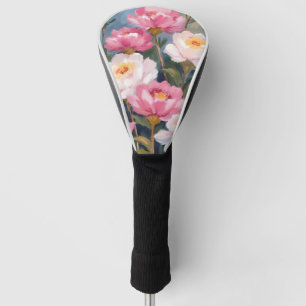 Pink Peonies Flower Bouquet Golf Head Cover