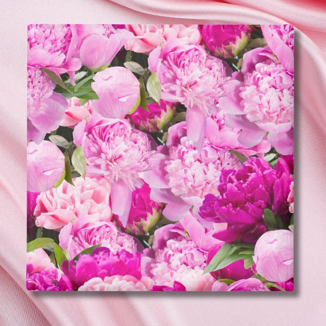 Pink Peonies Pattern Magnet (Creator Uploaded)