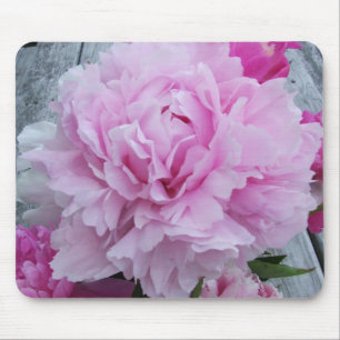 Pink Peonies / Peony Flower Mouse Mat