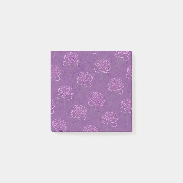 pink peonies - Post-It Notes pad (Front)