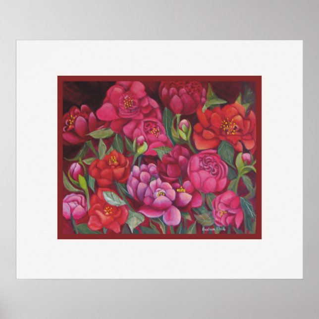 Pink Peonies Poster (Front)