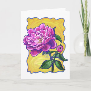 Pink Peony Art Happy Mother' Day Card