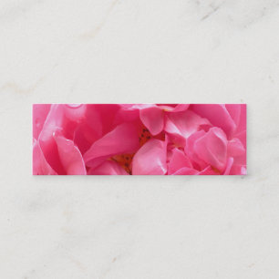 Pink Peony Bookmark Business Card