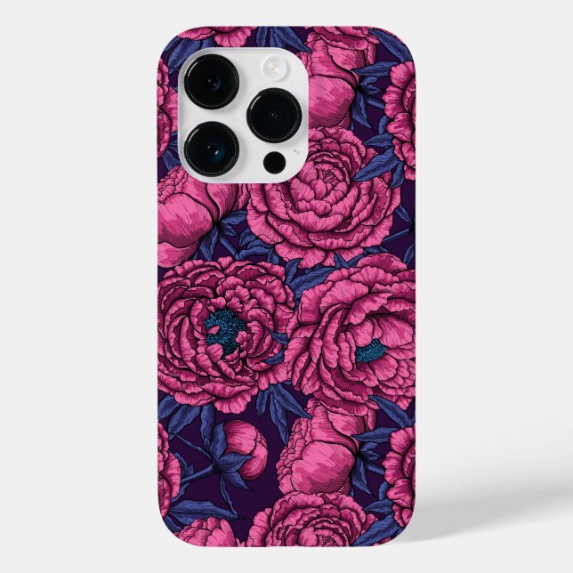 Pink peony bouquet Case-Mate iPhone case (Back)