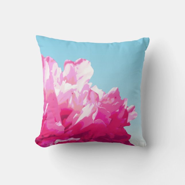 Pink Peony Cushion (Front)