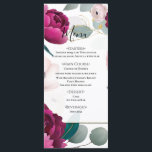 Pink Peony Eucalyptus Garden Floral Glam Menu<br><div class="desc">Menu. Matching items in this design are available.</div>