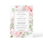 Pink Peony Floral Botanical Bridal Shower