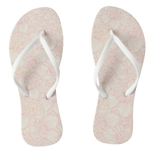Pink Peony Floral Pattern Jandals