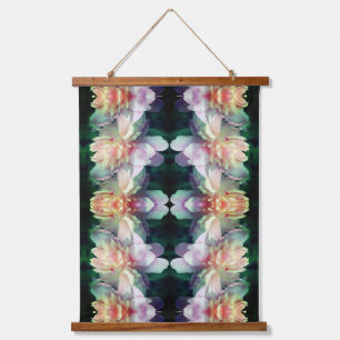 Pink Peony Flower Abstract Hanging Tapestry