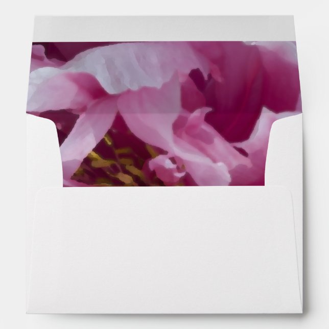 Pink Peony Flower Envelopes (Back (Bottom))