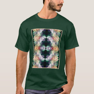 Pink Peony Flowers Multiplied Abstract T-Shirt