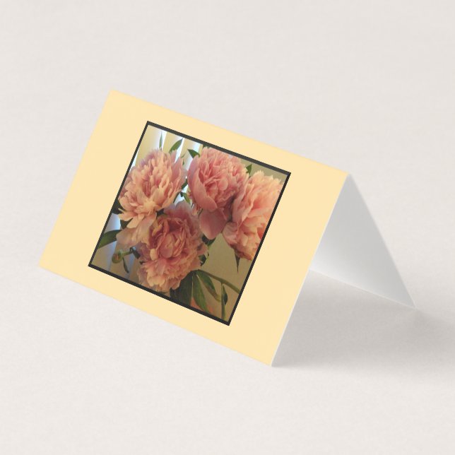 Pink Peony Folded Cards - Pack of 25 (Front)