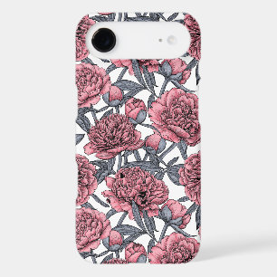 Pink peony garden