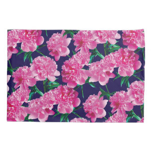 Pink Peony Photo Pattern Romantic Girly Modern Pillowcase