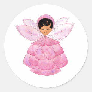 Pink Peony Pixie Sticker