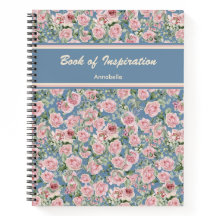 Pink Peony Rose Personalised Custom Name 