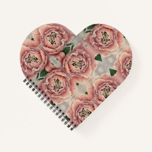 Pink Peony Spiral Notebook