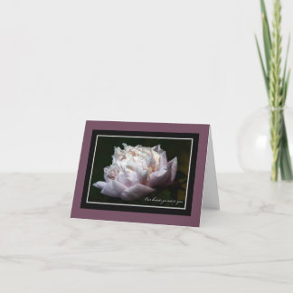 Pink Peony Sympathy Note Card