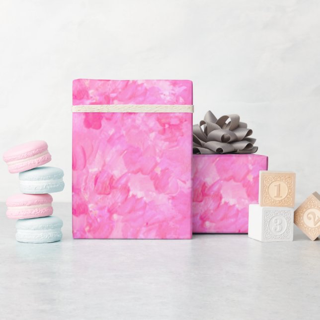 Pink Peony Thermal Tumbler Wrapping Paper (Baby Shower)