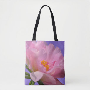 Pink Peony Tote Bag
