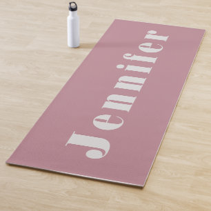 Pink Personalised and Name  Yoga Mat