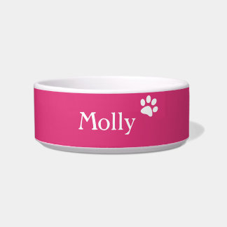 Pink  | Personalised Cat Dish