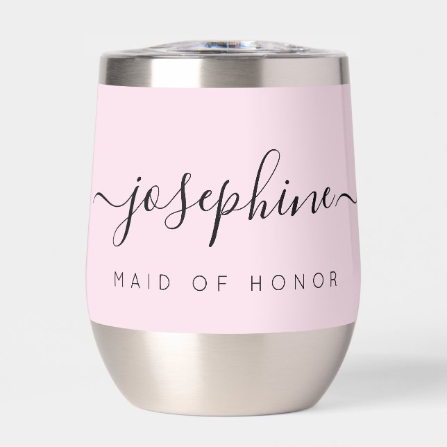 Pink Personalised MAID of Honour Proposal Wedding (Front)