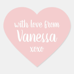 Pink Personalised Name Label