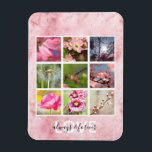Pink Personalised Photos Love Magnet<br><div class="desc">pink personalised love and photos</div>