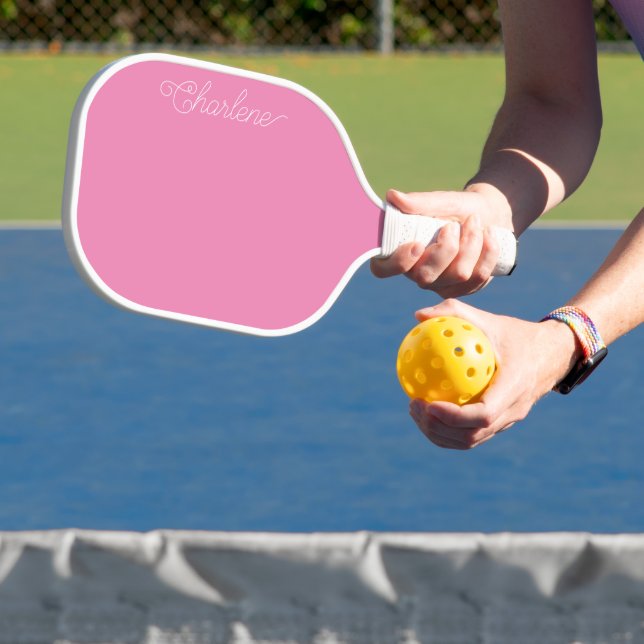 Pink Personalised Pickleball Paddle (Insitu)