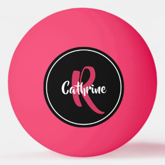 Pink Personalised Ping Pong Ball