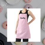 Pink Personalized Apron for her with Name<br><div class="desc">For ladies who love to cook!</div>