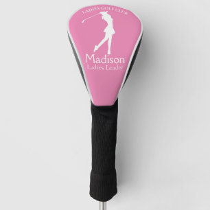 Pink Personalized Ladies Club Name Golf Head Cover