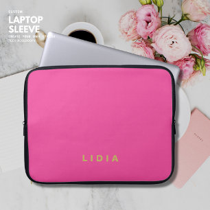 Pink Personalized Laptop Case