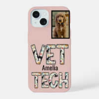 Pink Pet Photo Vet Tech Name